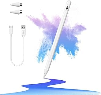 EFAITHFIX Stylus Pen for Touch Screens with Magnetic Design Rechargeable Universal Active Stylus Pen Compatible with iOS/Android/Tablet/Phones/iPad pro/Mini/Air Digital Pencil for Writing and Drawing