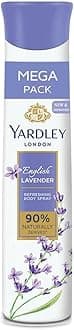 London English Lavender Refreshing Body Spray| Fresh Floral Scent| 90% Naturally Derived| | Deo Spray| Body Deodorant for Women| 200ml