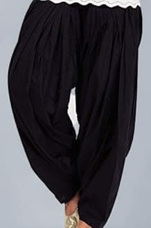 Women's Cotton Plain Patiala Salwar (Size: Free Size, Length: 41 Inches)