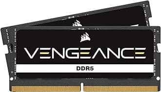 CORSAIR Vengeance SODIMM DDR5 RAM 96GB (2x48GB) 5600MHz CL48-48-48-90 1.10V Intel XMP 3.0 Computer Memory – Black (CMSX96GX5M2A5600C48)