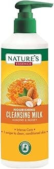NATURE'S ESSENCE Nourishing Cleansing Milk Almond & Honey, White, Fresh, 400 ml (Pack of 1)
