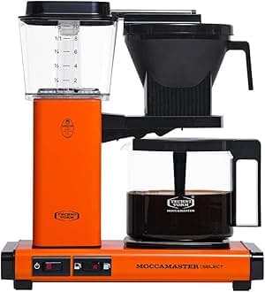 Moccamaster KBG Select, Coffee Machines, Filter Coffee, Orange, UK Plug, 1.25 Liters