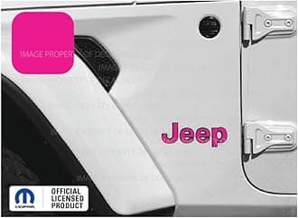 Decal Mods Fender Jeep Fender Flat Overlay Decal Graphic fits Jeep Wrangler JL/JT (2018-2024) (Set of 2) Hot Pink CHOTPINK | SJ8Z3