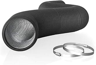 Flexible 6-Inch Aluminum Ducting, Heavy-Duty Four-Layer Protection, 8-Feet Long for Heating Cooling Ventilation and Exhaust