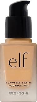 e.l.f. Flawless Finish Foundation, Lightweight & Medium Coverage, Semi-Matte Finish, Buff, 0.68 Fl Oz (20mL)