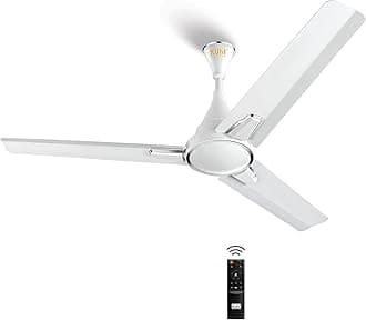 - KUHL Prima A1 1200mm Decorative Power Saving BLDC Ceiling Fan with Remote | 29W | Saves upto 65% Electricity | 5 Star | High Air Flow | Stylish Design | White
