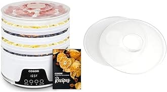 COSORI Food Dehydrator Pioneer Style CFD-N051-W & Food Dehydrator Machine Fruit Roll Sheets CFD-FR051-WUS