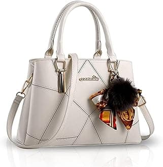 GenericWomen's PU leather handbags, shoulder bag purse with long strap, hand held bag queen collection