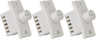 HI PLASST PINS N PLUGS Hi-PLASST (3pcs) Switch 7 Step Type Fan Regulator use in household, offices, shops, restaurants, hospitals and more (White),Non-Modular-(L*B = 5.5 * 2.4cm)
