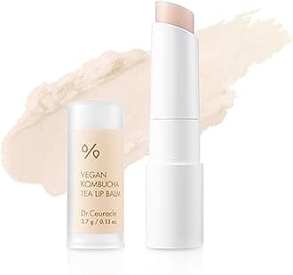 Dr.Ceuracle Vegan Kombucha Tea Lip Balm - Soft, Natural, Lightweight, Hydrating Lip Moisturizer for Dry Cracked Lips, Korean Skincare for Stocking Stuffers (3.7 g / 0.13 oz.)