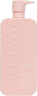MONDAY HAIRCARE Smooth Shampoo (Amazon Exclusive) 30oz for Frizzy, Coarse, and Curly Hair, Made from Coconut Oil, Shea Butter, & Vitamin E, All-Natural, 100% Recycled Bottles (887ml)