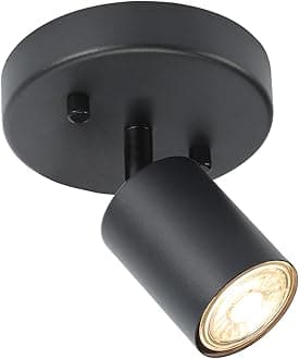 BoostArea LED Track Lighting Kit, Monopoint Sconce Adjustable Flush Mount Spot, Flexibly Rotatable Head for Kitchen, Living Room, Bedroom, GU10 Bulb Not Included