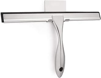 All-Purpose Shower Squeegee for Shower Doors, Bathroom, Window and Car Glass - Stainless Steel, 14 Inches