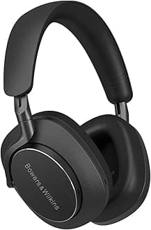 Px8 Over Ear Wireless Headphones, Advanced Active Noise Cancellation, Luxurious Materials, 30-Hour Battery Life, 15-Min Quick Charging, Black