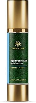 Tree of Life Beauty Moisturizer, Hydrating, Firmer and Smoother Skin Non Greasy - Hyaluronic Acid Face Cream 1.7 Fl Oz