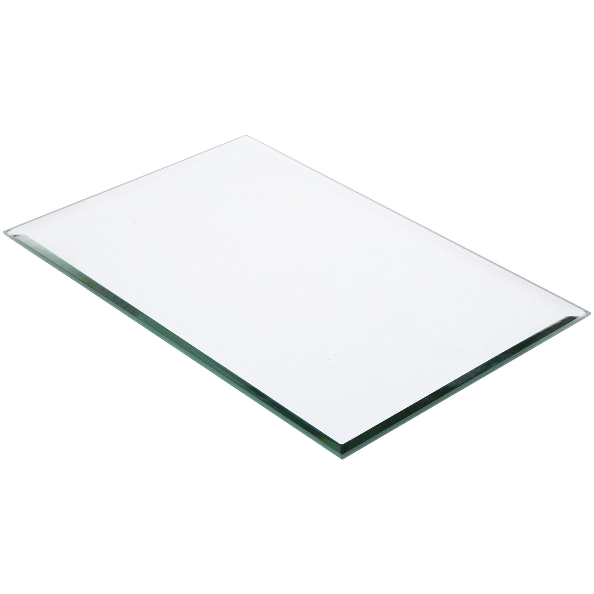 8" x 12" Rectangle, 5mm Thick Beveled Glass Mirror