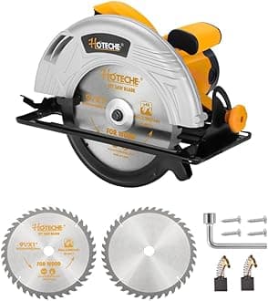 Hoteche 9-Inch Circular Saw 3-HP Heavy Duty Portable Table Saw with Saw Blade for Desktop Use