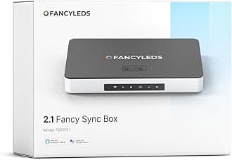 Fancy LEDs HDMI 2.1 Sync Box Streaming Media Player Syncing Device; 4K 120Hz, HDR, Movies Supported (for 70" to 95" TVs)