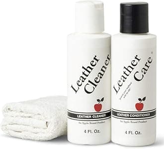 Leather Cleaning & Conditioner Kit - For Use On Handbags, Shoes, Boots & Accessories - Safe For Coloured & Natural Leather