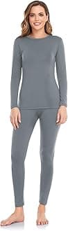WEERTI Thermal Underwear for Women Long Johns with Fleece Lined Base Layer Women Cold Weather Top Bottom