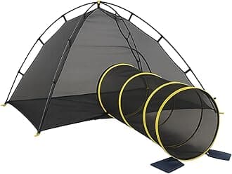 Outback Jack Outdoor Cat Enclosures for Indoor Cats (Portable Cat Tent, Outdoor Cat Tent, Cat Tunnel, and Playhouse) Play Tents for Cats, Outside Enclosure (Kitty Compound Play House)