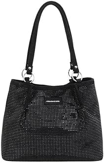 Luxury Shining Diamond Rhinestone Top handle Tote Bag for Women Stylish Hobo Shoulder bag Deerskin Velvet Handbag for Ladies