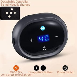 Heating Pad, Electric Menstrual Heating Pad for Period, 3 Temperature Adjustable Heating Pad for Pain Relief, 3 Massage Modes Abdomen Waist Belt Massager for Women Men,Lumbar Back Physiotherapy Device