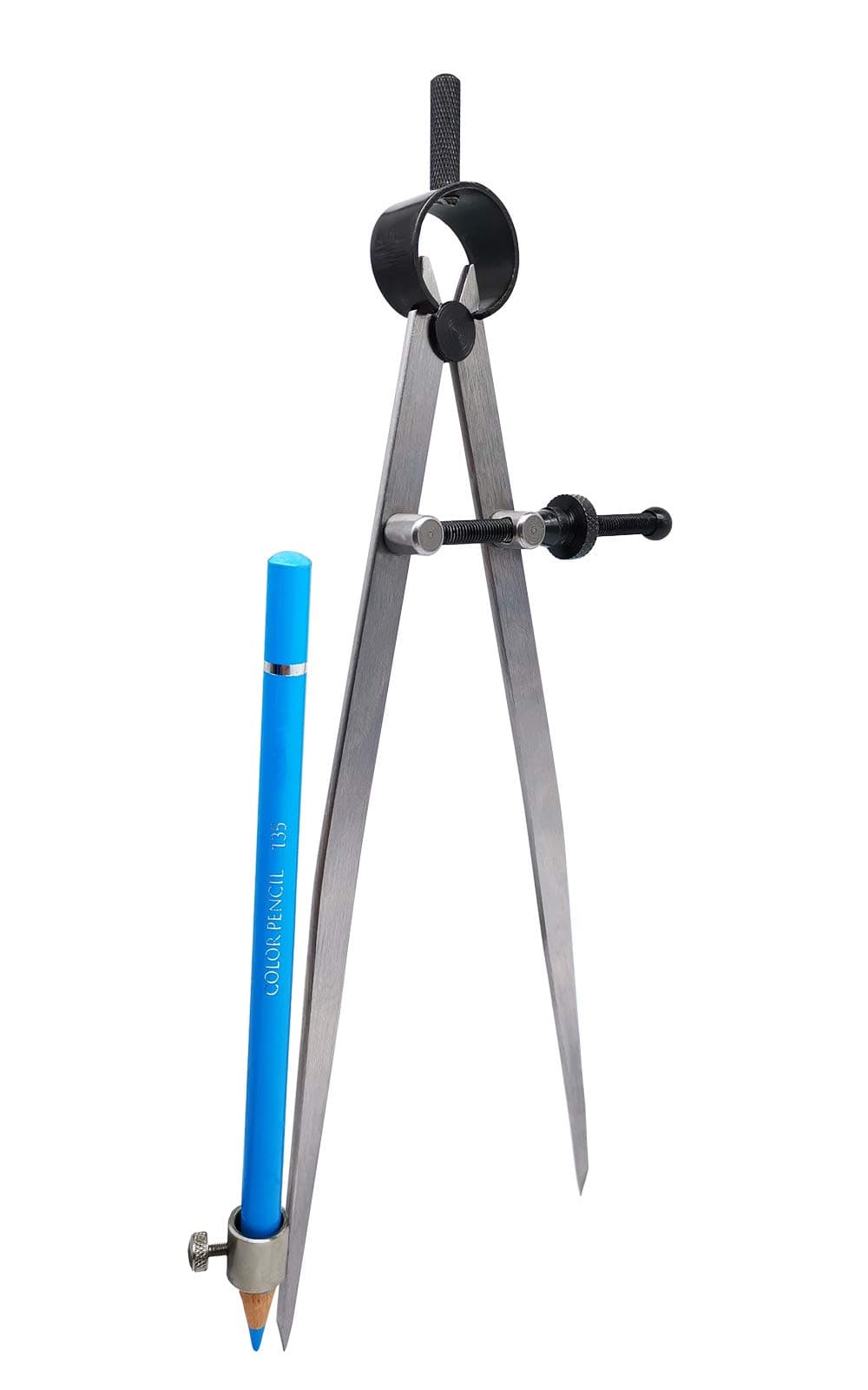 8"Spring DIvider/Compass w/ Pencil Holder