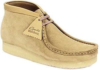 Clarks Men's Wallabee Boot Fashion, Navy Leather, 42 EU