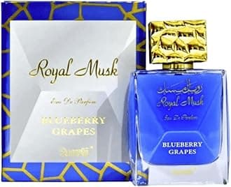 Surrati Royal Musk Blueberry Grapes Eau de Parfum for Women 100ML | Long Lasting Arabian Perfume Spray with Blueberry & Musk Notes
