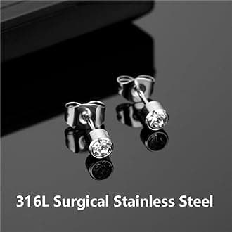 Professional Ear Piercing Gun Kit with 20 Pairs 316L Surgical Stainless Steel Gun Stud Earrings for Body Nose Lip Salon Home Use (Yellow)