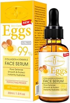 AICHUN BEAUTYSerum 99% Vitamin E Collagen Face Whitening Lifting Smoothing Oil Control Acne Perfecting Primer 4 Type (#03 EGGS)