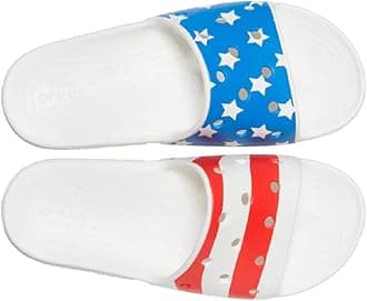 Crocs Women's Classic American Flag Slides