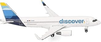 Herpa Discover Airbus A320 1:500 Scale Miniature Collectible Model Without Base Metal