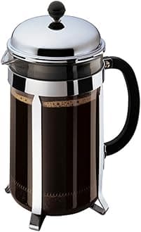 Bodum Chambord French Press Coffee Maker, 12 Espresso Cup, 51oz, Chrome