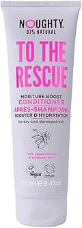 97% Natural To The Rescue Moisture Boost Conditioner, to Gently Cleanse and Replenish Lost Moisture with Sweet Almond and Sunflower Seed, Sulfate Free Vegan Haircare 8.4fl.oz