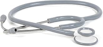 Stethoscope for Medical Use, Standard Whitetone I Medical students and nurses staff I Acoustic Plastic Chest Piece I Clear Sound Lightweight Stethoscope (GREY)