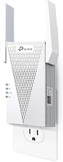 RE615X AX1800 WiFi 6 Range Extender w/Ethernet Port | 1.8G Dual-Band Wireless Repeater Amplifier | Up to 2100 Sq. Ft., 64 Devices | Internet Signal Booster | APP Setup | EasyMesh Compatible
