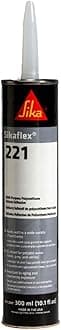 Sikaflex-221, White, multi-purpose sealant/adhesive, polyurethane fast curing sealant, 10.1 fl. oz Cartridge