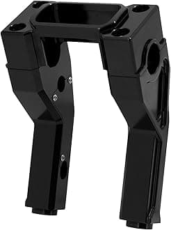 Motorcycle Handlebar Risers Handle Bar Riser Fit For Harley Softail Sport Glide Street Bob Lowrider ST FXST 2018-2023 with 1.0" Clamping Area (Black 6 inch tall)