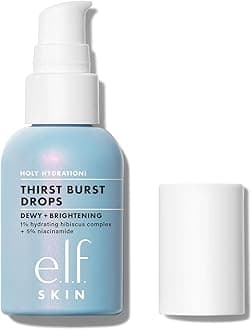 Holy Hydration! Thirst Burst Drops, Gel Serum Drops, For a Dewy, Plump Complexion, Non-Greasy Feel, With Hyaluronic Acid & 5% Niacinamide, Vegan & Cruelty-Free