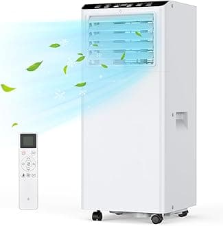 Acekool Air Conditioner, 4-In-1 Portable Air Conditioner 7000 Btu With Sleep Mode, Cooling & Fan With 2 Speed, Dehumidifier, Conditioning Unit With 24 Hour Timer Indow Kits for Home Rooms & Office