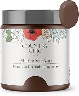 Country Chic All in One Chalk Paint for Furniture, Cabinets, Home Decor, Eco-Friendly, Matte Finish, Built-in Primer and Top Coat for Wood, Metal