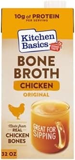 Kitchen Basics Chicken Bone Broth, 32 oz. Carton, Great size for any meal, Soups and Side Dishes