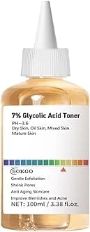 7% Glycolic Acid Exfoliating Toner, Exfoliating Facial Toner, Pore Minimizing Toner, Smooth Skin, Even Tone, Hydrating Formula