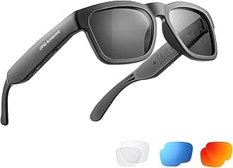 OhO Smart Glasses,Polarized Sunglasses with Bluetooth Speaker,Athletic/Outdoor UV Protection and Voice Control,Unisex(Grey Lens)