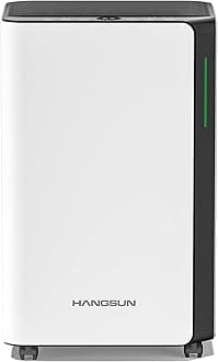 Hangsun 20L/Day Dehumidifiers for Home Dehumidifier for Drying Clothes and Damp with Digital Humidity Display, Continuous Drainage, 24 Hour Timer, Ideal for Laundry Room, Basement, Bedroom, Bathroom