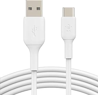 USB A to USB C Cable, 3.3ft, 15W - Type C Charger, iPhone Charger Cord for iPhone 16 & 15, Galaxy S25, Pixel 9, iPad Pro, Airpods Pro, Switch, CarPlay & More - White