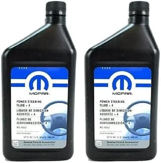Genuine Mopar Fluid 5166226AA +4 Power Steering Fluid - 1 Pint - 68218064AA, Oil (Pack of 2)