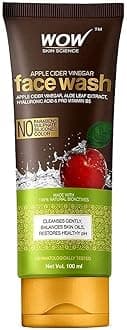 Apple Cider Vinegar Face Wash Gel - Deep Pore Cleansing For Smooth Skin,Helps Remove Blackheads- Daily Cleaner & Moisturizer For Men,Women & Teens - 100ml,Clear